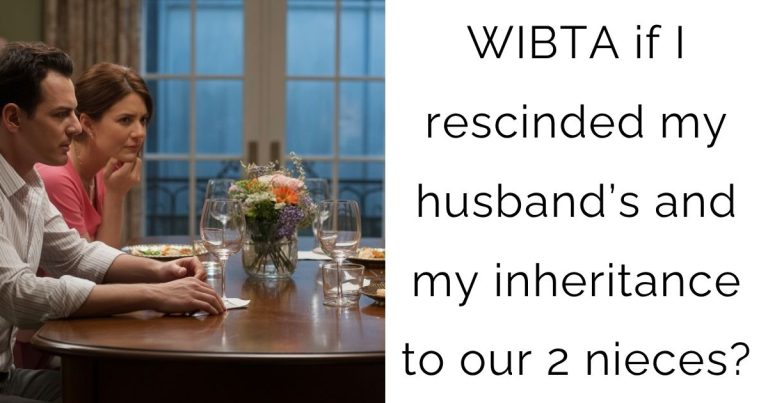WIBTA if I rescinded my husband’s and my inheritance to our 2 nieces?