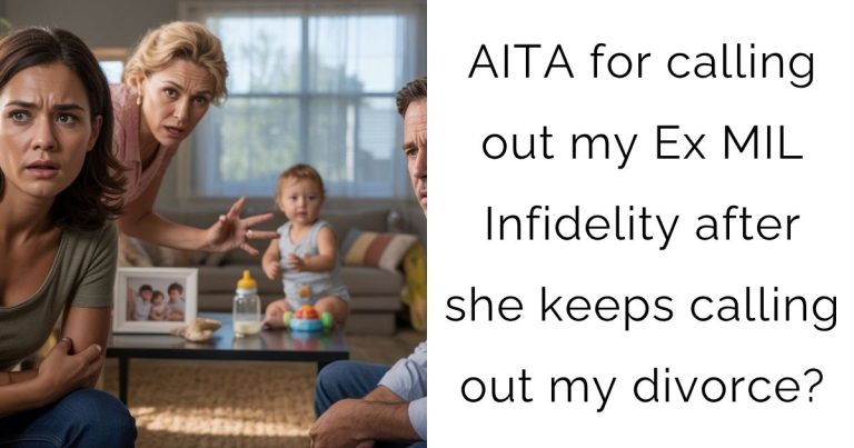AITA for calling out my Ex MIL Infidelity after she keeps calling out my divorce?