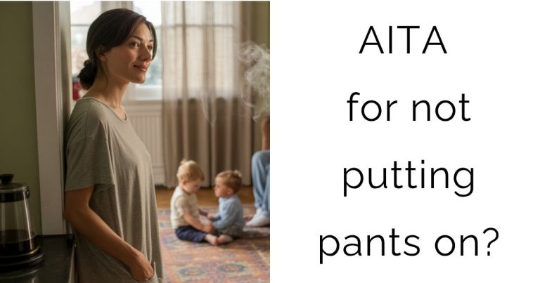 AITA for not putting pants on?