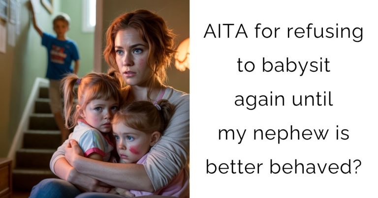 AITA for refusing to babysit again until my nephew is better behaved?