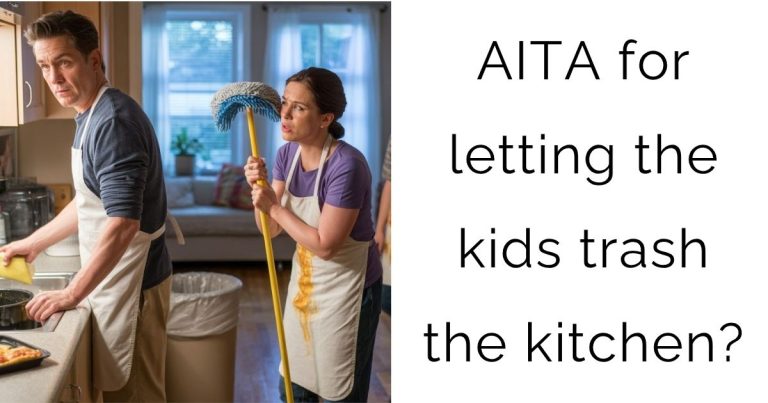 AITA for letting the kids trash the kitchen?
