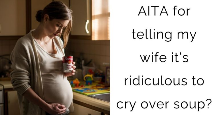 AITA for telling my wife it’s ridiculous to cry over soup?