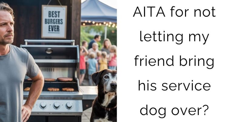 AITA for not letting my friend bring his service dog over?