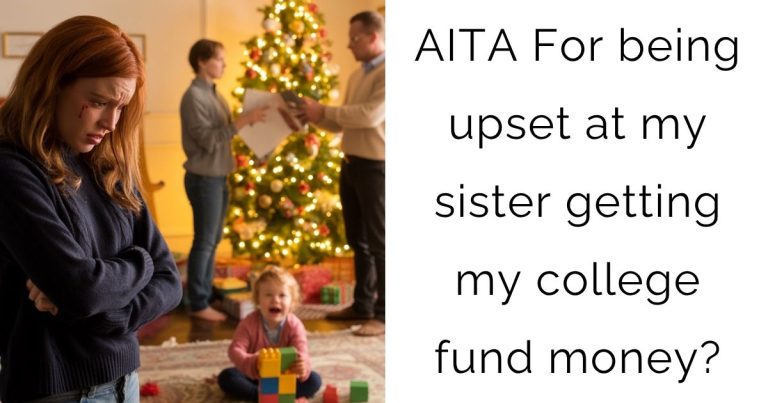 AITA For being upset at my sister getting my college fund money?