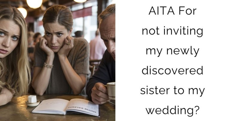 AITA For not inviting my newly discovered sister to my wedding?