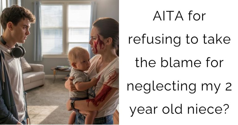 AITA for refusing to take the blame for neglecting my 2 year old niece?