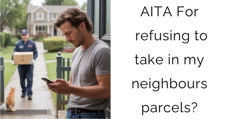 AITA For refusing to take in my neighbours parcels?