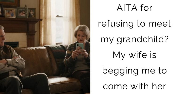 AITA for refusing to meet my grandchild? My wife is begging me to come with her