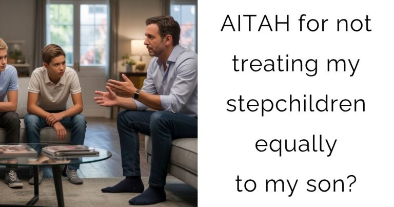 AITAH for not treating my stepchildren equally to my son?