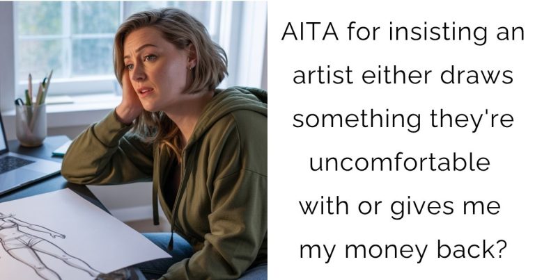 AITA for insisting an artist either draws something they’re uncomfortable with or gives me my money back?