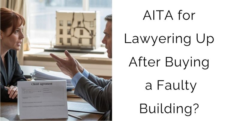 AITA for Lawyering Up After Buying a Faulty Building?