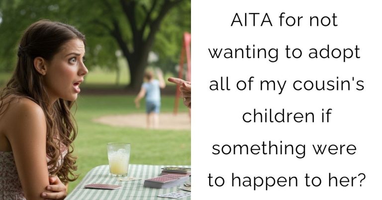 AITA for not wanting to adopt all of my cousin’s children if something were to happen to her?