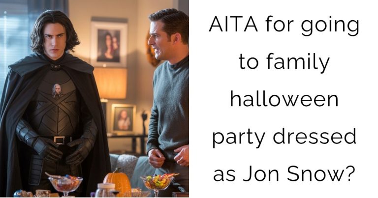 AITA for going to family halloween party dressed as Jon Snow?