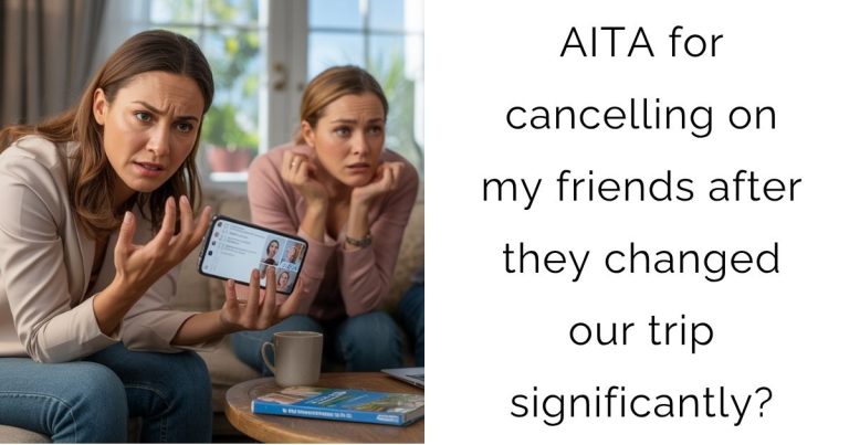 AITA for cancelling on my friends after they changed our trip significantly?