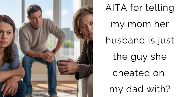 AITA for telling my mom her husband is just the guy she cheated on my dad with?
