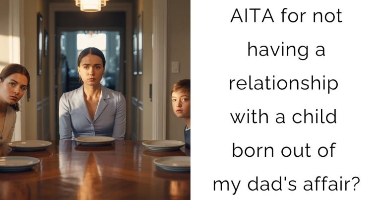 AITA for not having a relationship with a child born out of my dad’s affair?