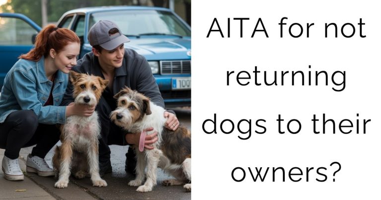 AITA for not returning dogs to their owners?