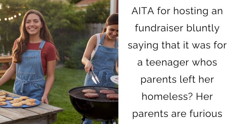 AITA for hosting an fundraiser bluntly saying that it was for a teenager whos parents left her homeless? Her parents are furious