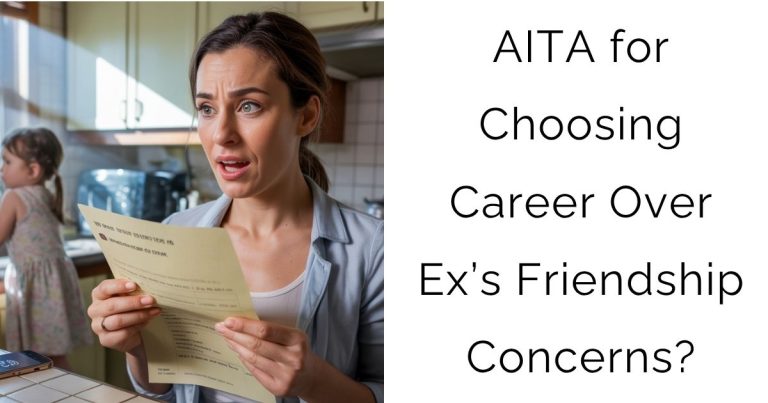 AITA for Choosing Career Over Ex’s Friendship Concerns?