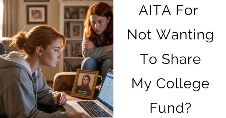 AITA For Not Wanting To Share My College Fund?