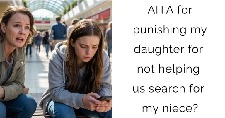 AITA for punishing my daughter for not helping us search for my niece?