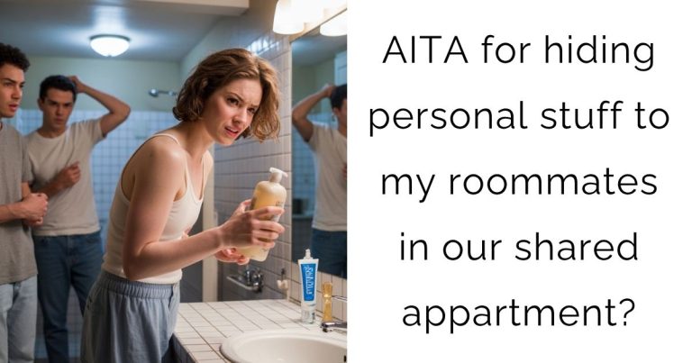 AITA for hiding personal stuff to my roommates in our shared appartment?