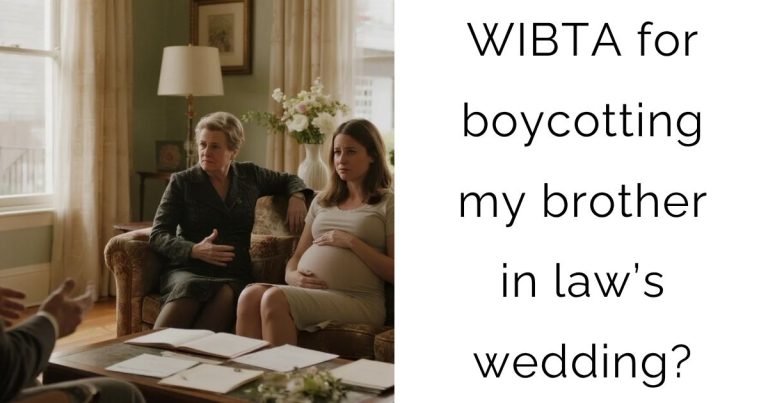 WIBTA for boycotting my brother in law’s wedding?