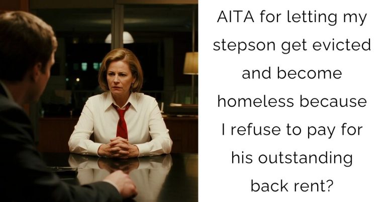 AITA for letting my stepson get evicted and become homeless because I refuse to pay for his outstanding back rent?