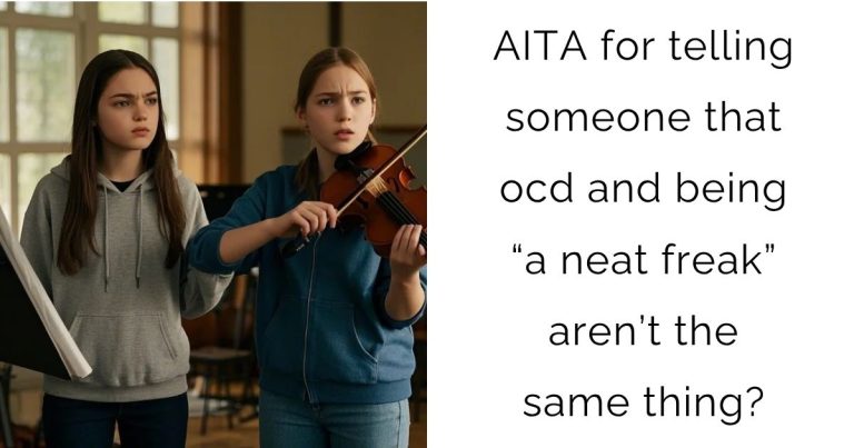 AITA for telling someone that ocd and being “a neat freak” aren’t the same thing?