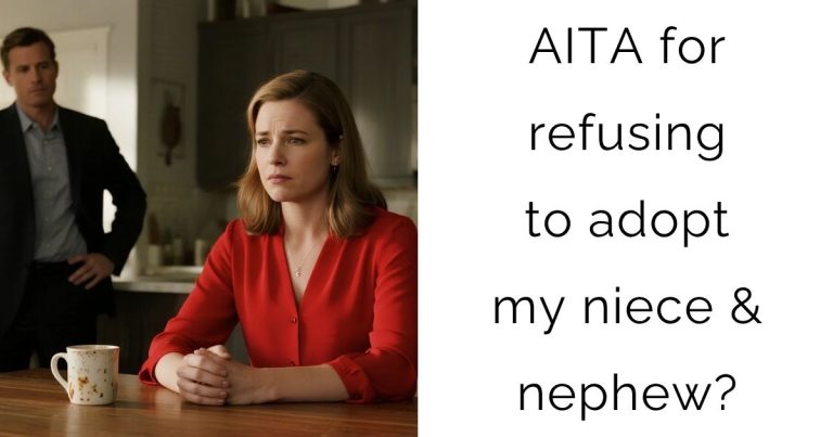 AITA for refusing to adopt my niece & nephew?