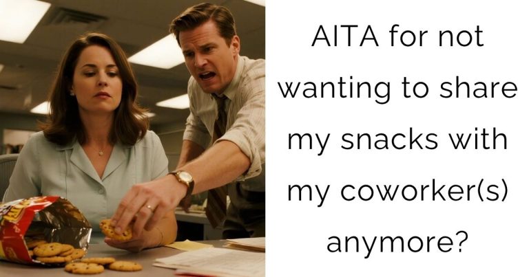 AITA for not wanting to share my snacks with my coworker(s) anymore?
