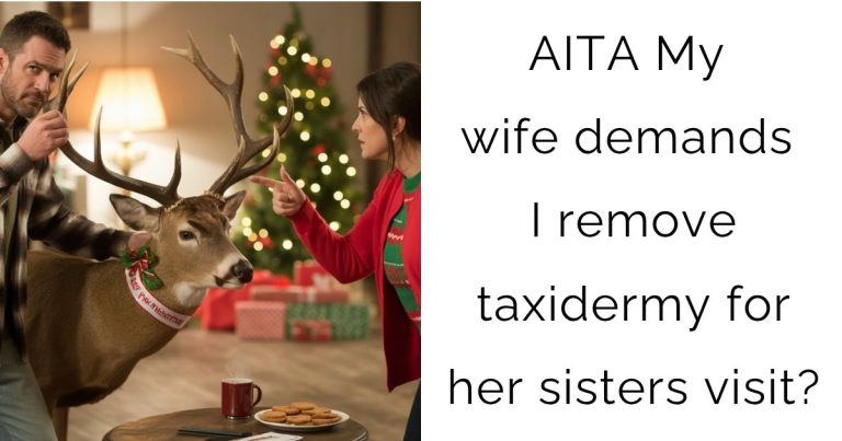 AITA My wife demands I remove taxidermy for her sisters visit?