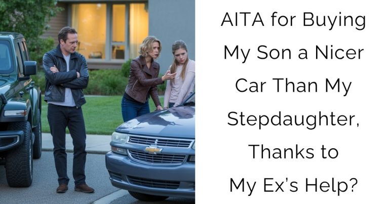 AITA for Buying My Son a Nicer Car Than My Stepdaughter, Thanks to My Ex’s Help?