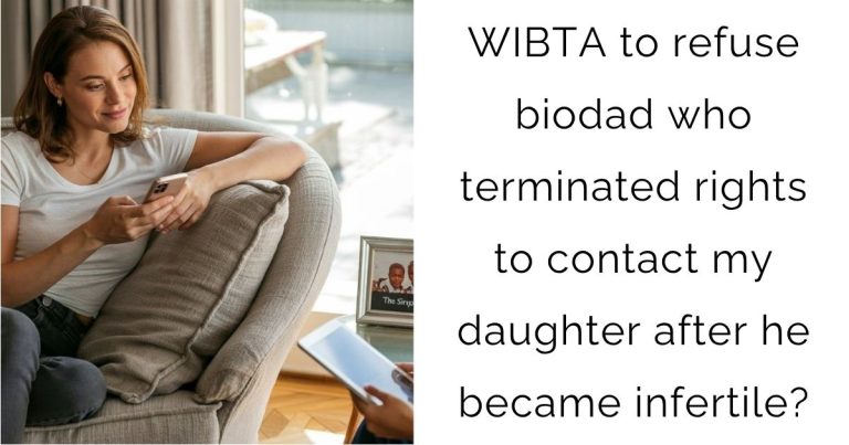 WIBTA to refuse biodad who terminated rights to contact my daughter after he became infertile?