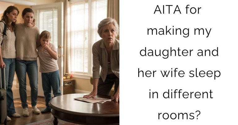 AITA for making my daughter and her wife sleep in different rooms?
