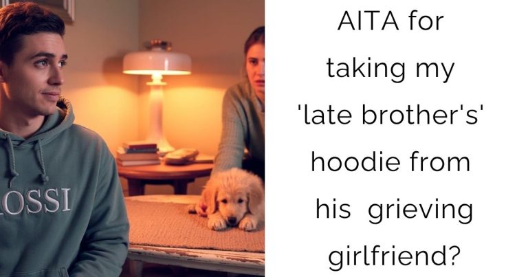 AITA for taking my ‘late brother’s’ hoodie from his grieving girlfriend?