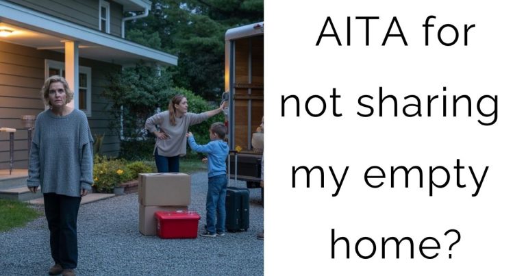 AITA for not sharing my empty home?