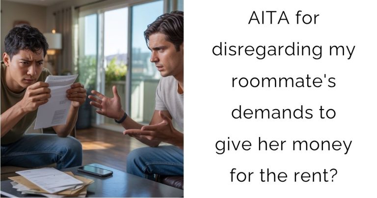 AITA for disregarding my roommate’s demands to give her money for the rent?