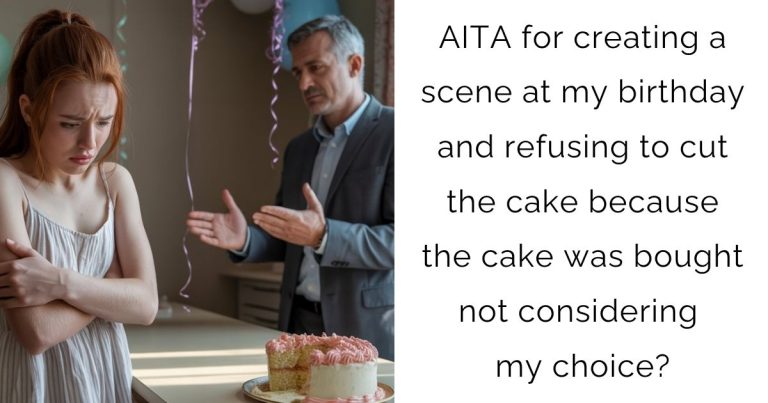 AITA for creating a scene at my birthday and refusing to cut the cake because the cake was bought not considering my choice?