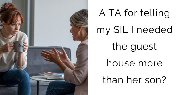 AITA for telling my SIL I needed the guest house more than her son?