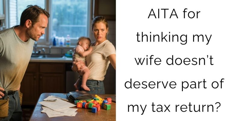 AITA for thinking my wife doesn’t deserve part of my tax return?
