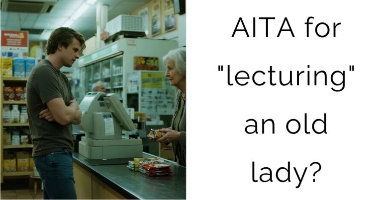 AITA for “lecturing” an old lady?