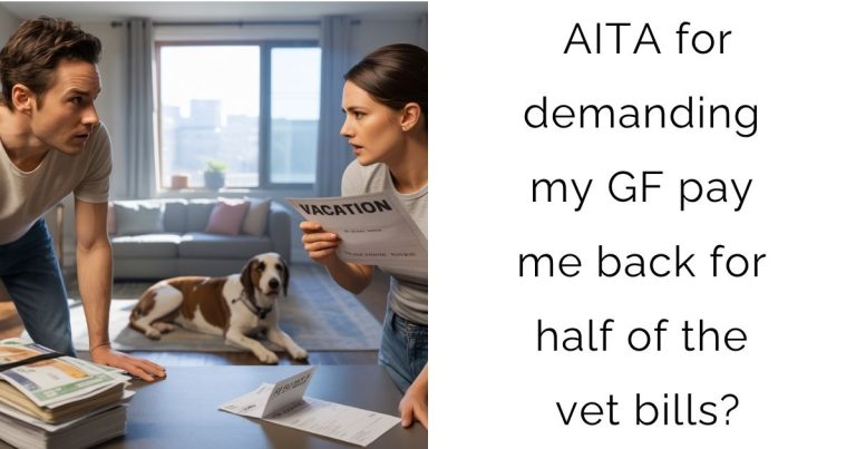 AITA for demanding my GF pay me back for half of the vet bills?