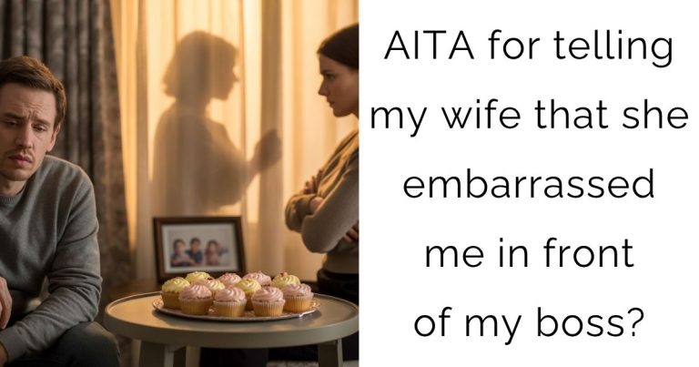 AITA for telling my wife that she embarrassed me in front of my boss?