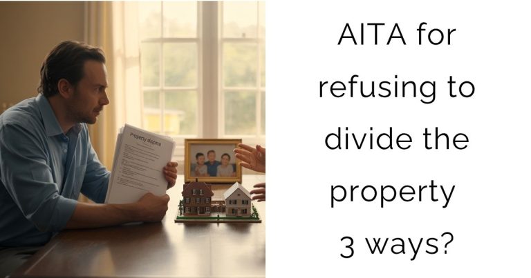 AITA for refusing to divide the property 3 ways?