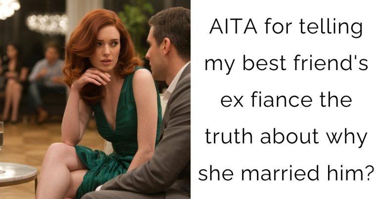 AITA for telling my best friend’s ex fiance the truth about why she married him?
