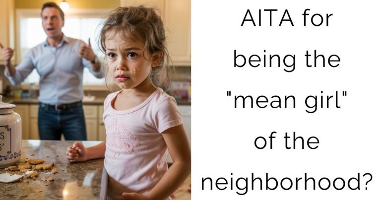 AITA for being the “mean girl” of the neighborhood?