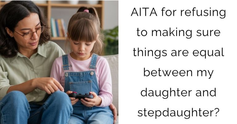 AITA for refusing to making sure things are equal between my daughter and stepdaughter?