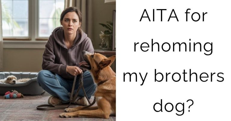 AITA for rehoming my brothers dog?