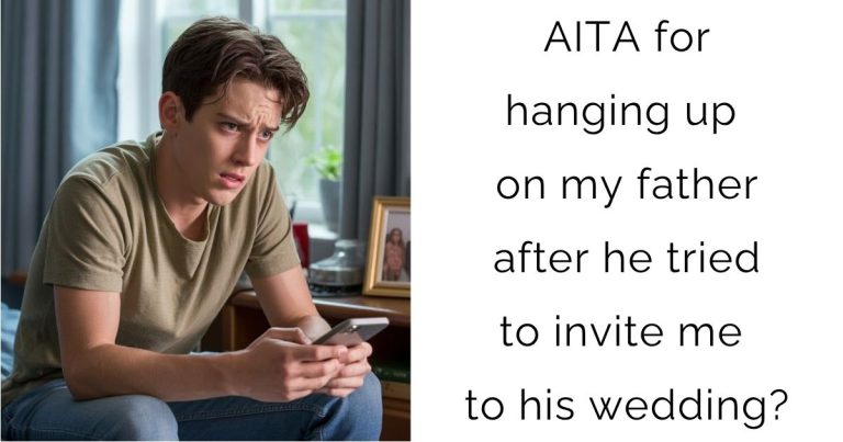 AITA for hanging up on my father after he tried to invite me to his wedding?
